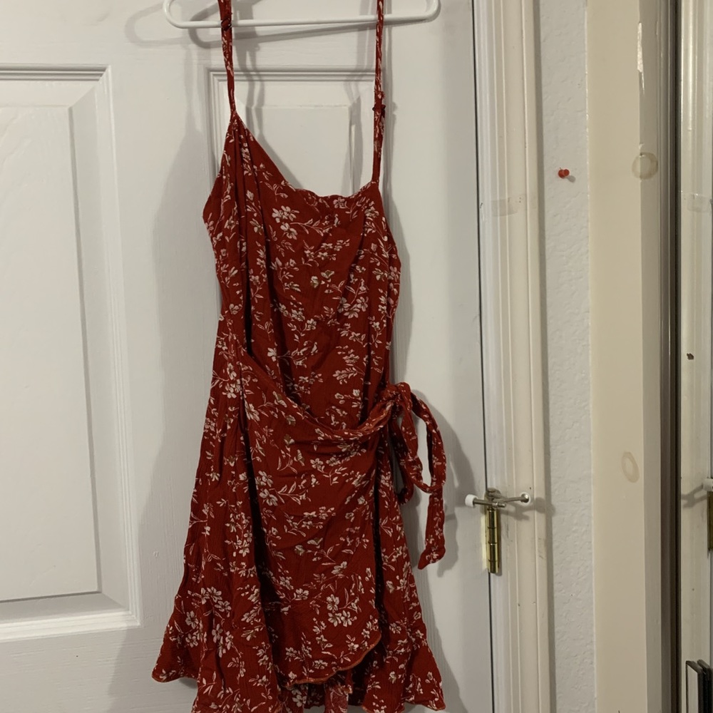red zaful dress